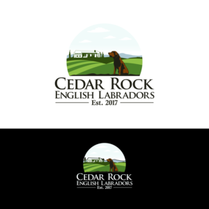 Cedar Rock English Labradors Est. 2017 | Diseño de Logo por luckdesign