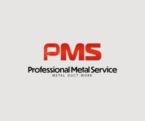PMS Professional Metal Service  Metal Duct Work | Logo Design by aussieshayno