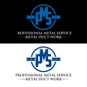 PMS Professional Metal Service  Metal Duct Work | Logo Design by ARTchemist