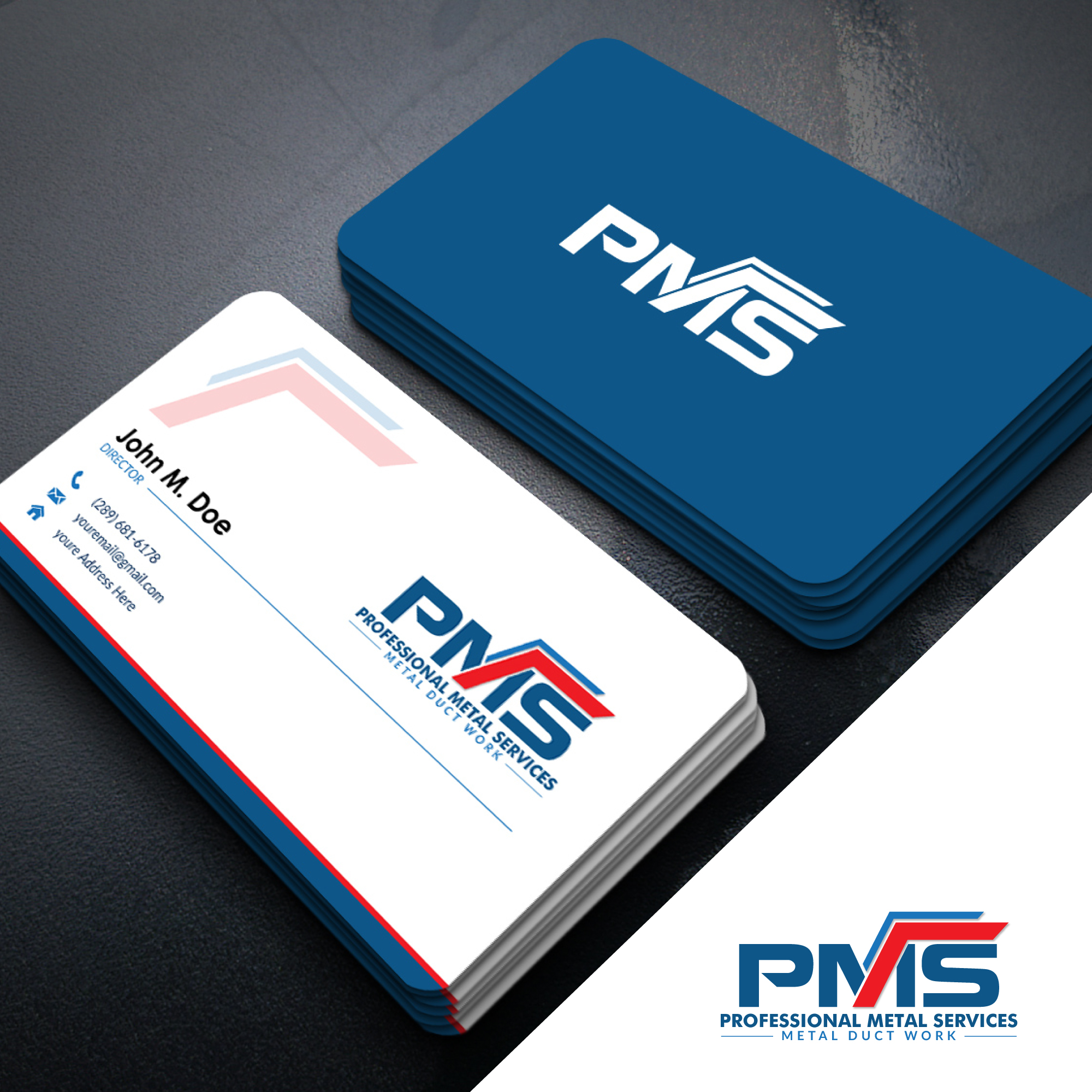 Logo Design by UMBRA Designs for PMS PROFESSION METAL SERVICES   | Design #26977067
