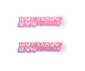 Logo Design by exoddinary for Waifus Kissing Senpai | Design: #27008875