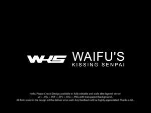 Waifu's Kissing Senpai | Logo Design by MagicMan 3