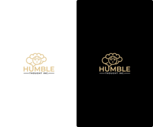 Humble Thought Inc. ( with owl silhouette or vector above text or in back ground) | Logo Design by Ochieng