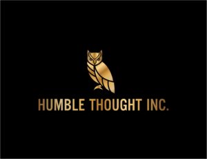 Humble Thought Inc. ( with owl silhouette or vector above text or in back ground) | Logo Design by BNdesigner