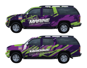 Lakeside Marine & Motorsports Epic, Badass, Masculine Vehicle Wrap | Car Wrap Design by White Diary