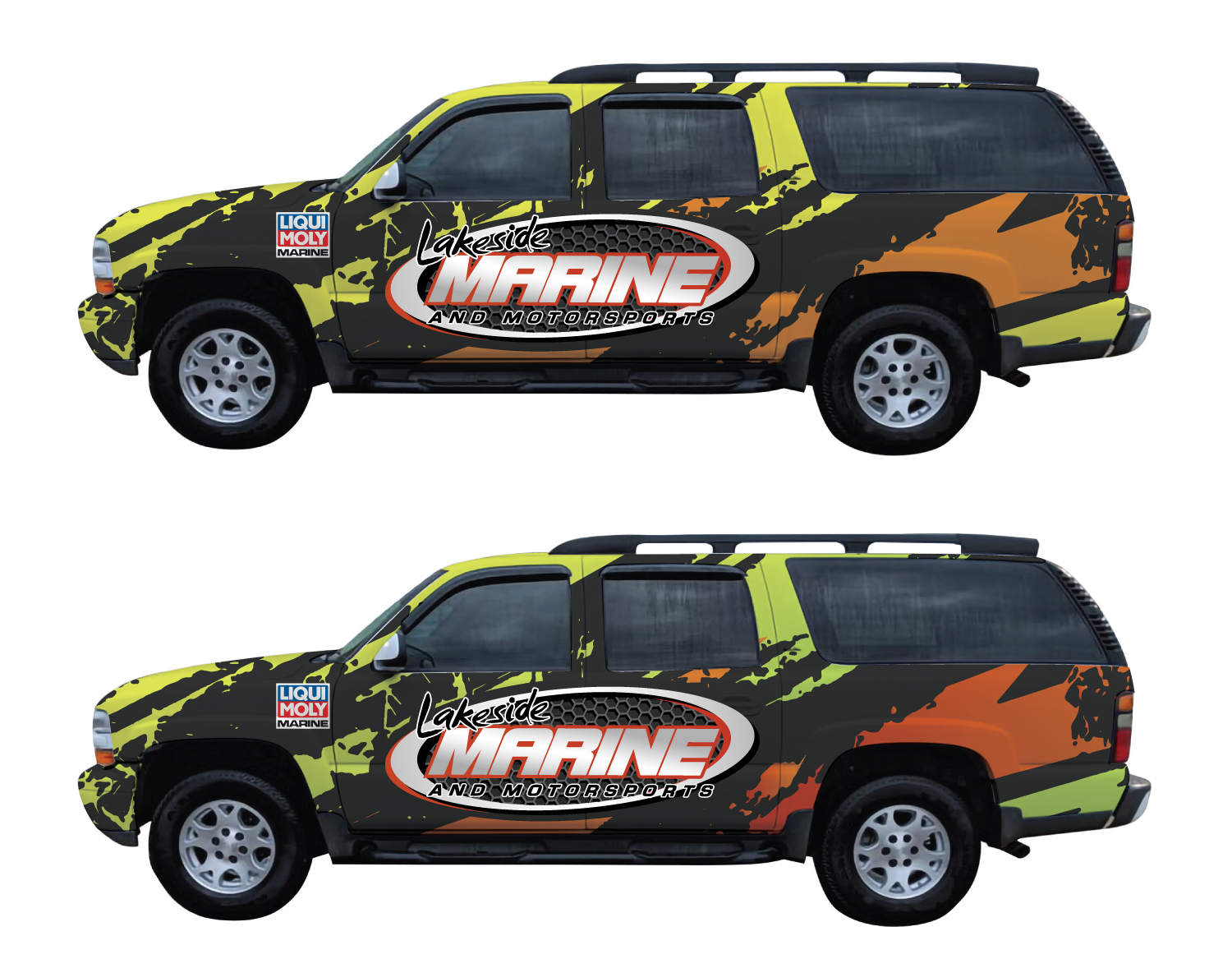 Diseño de Rotulación de Vehículo por White Diary para Lakeside Marine & Motorsports | Diseño #27104776