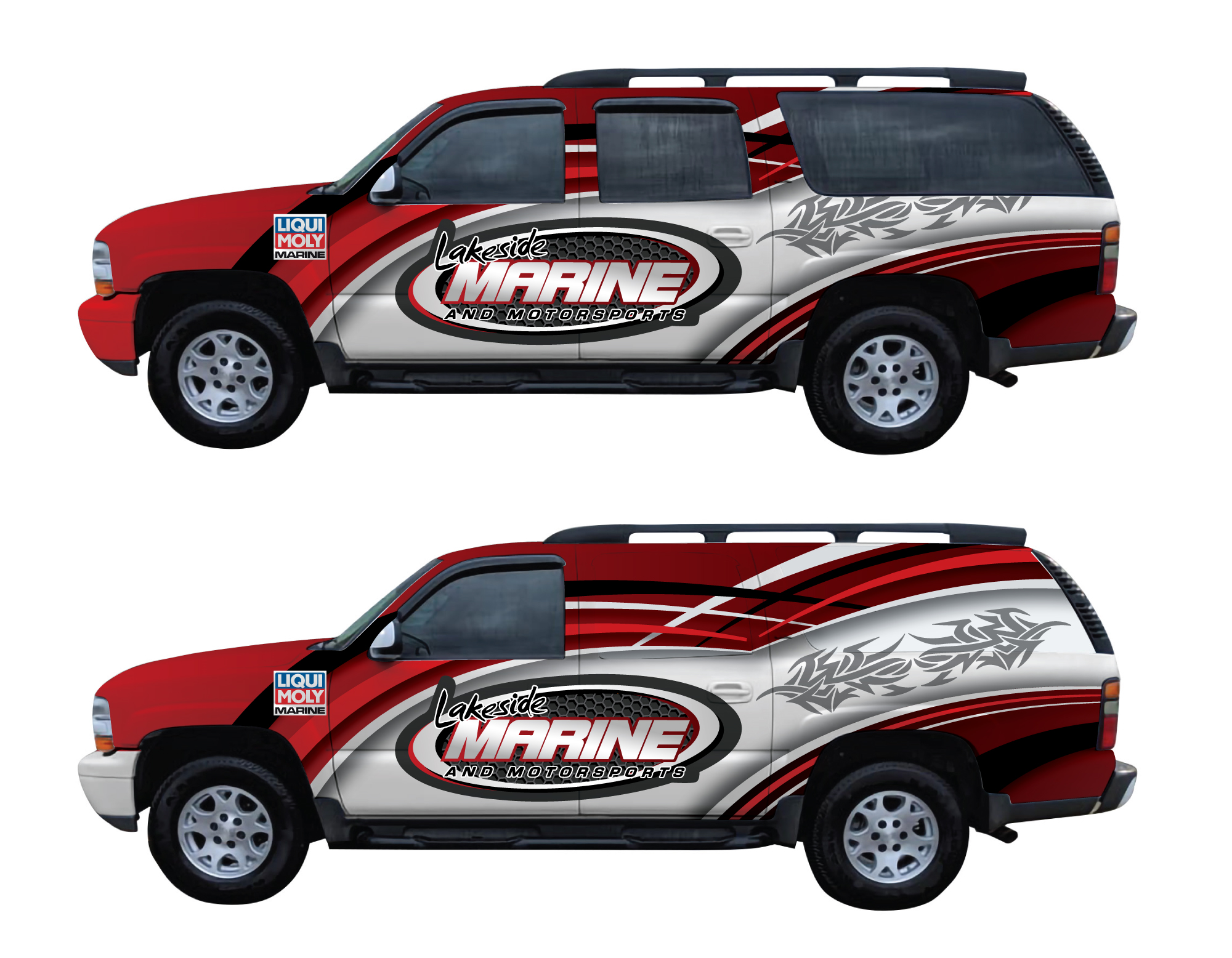 Car Wrap Design by White Diary for Lakeside Marine & Motorsports | Design #27129377