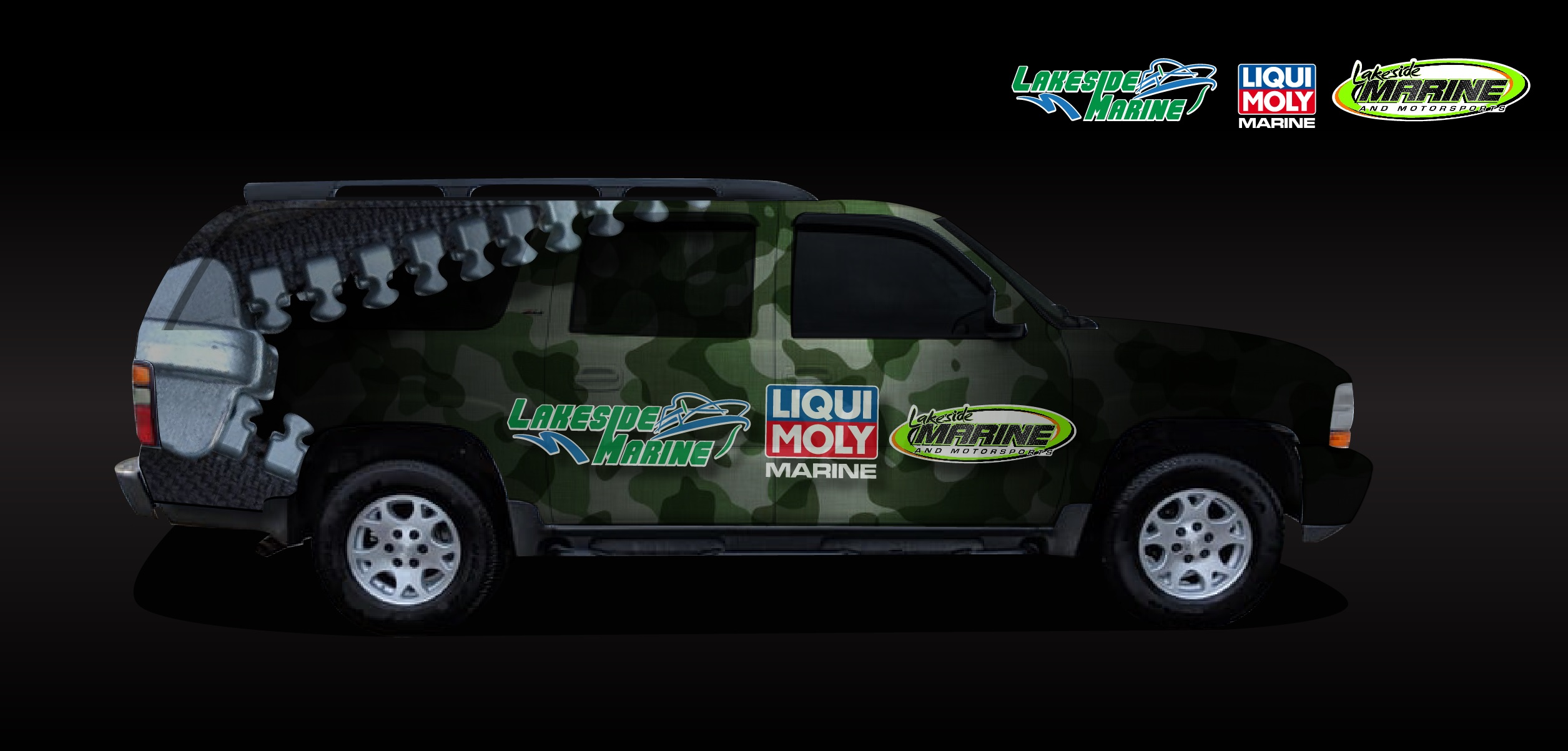 Design de Covering de Véhicule par Kira Graphics pour Lakeside Marine & Motorsports | Design #27012383