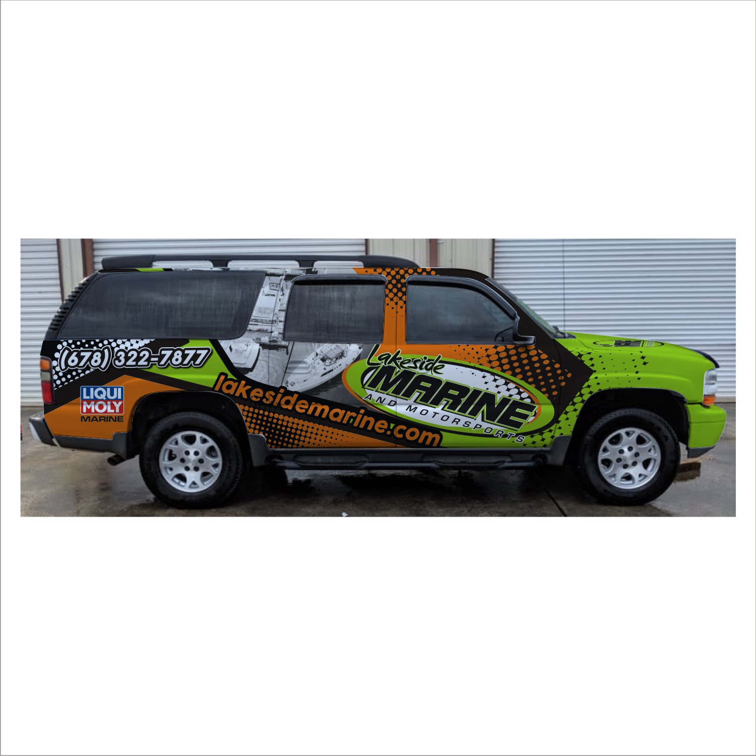 Car Wrap Design by DG+ for Lakeside Marine & Motorsports | Design #27029261
