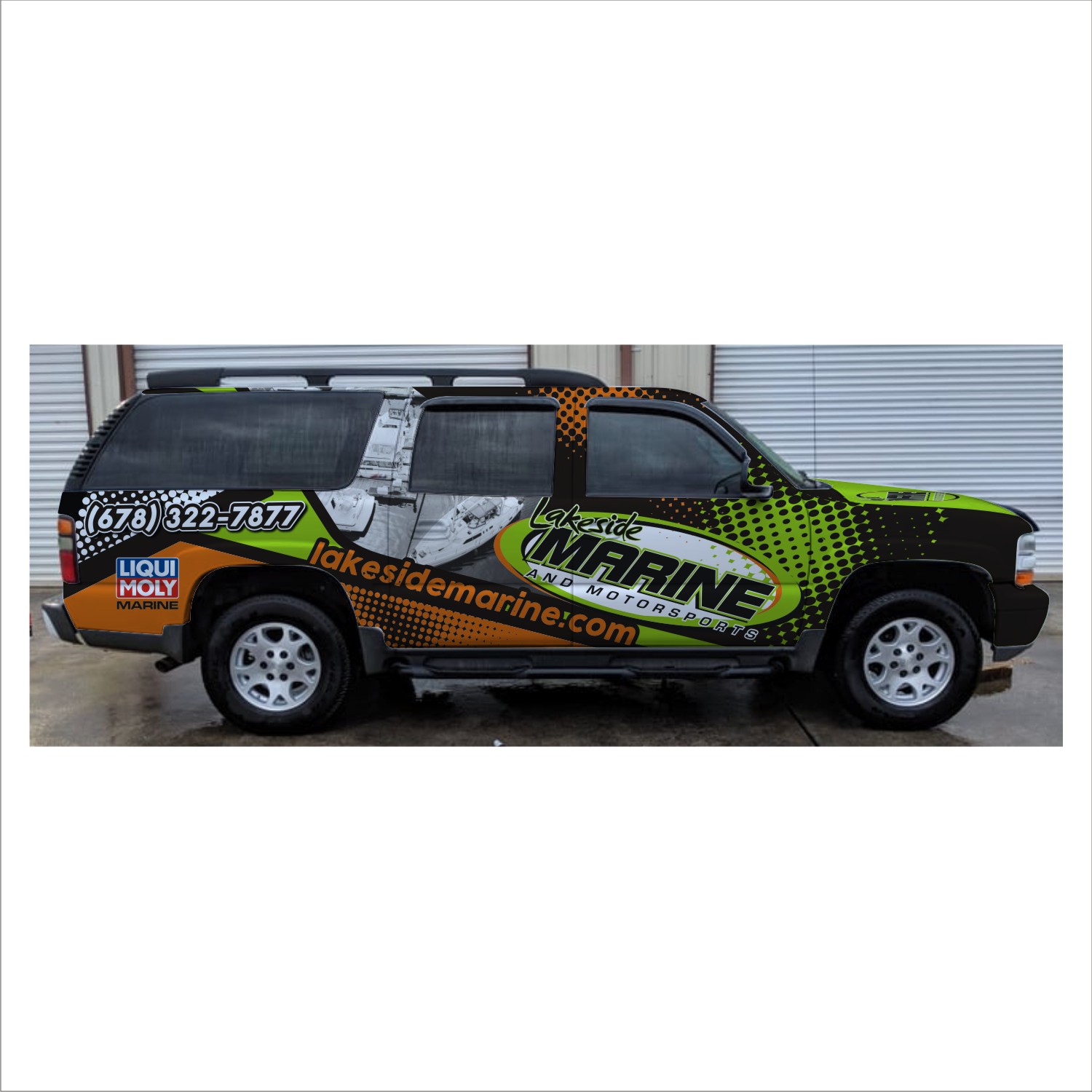 Design de Covering de Véhicule par DG+ pour Lakeside Marine & Motorsports | Design #27029860