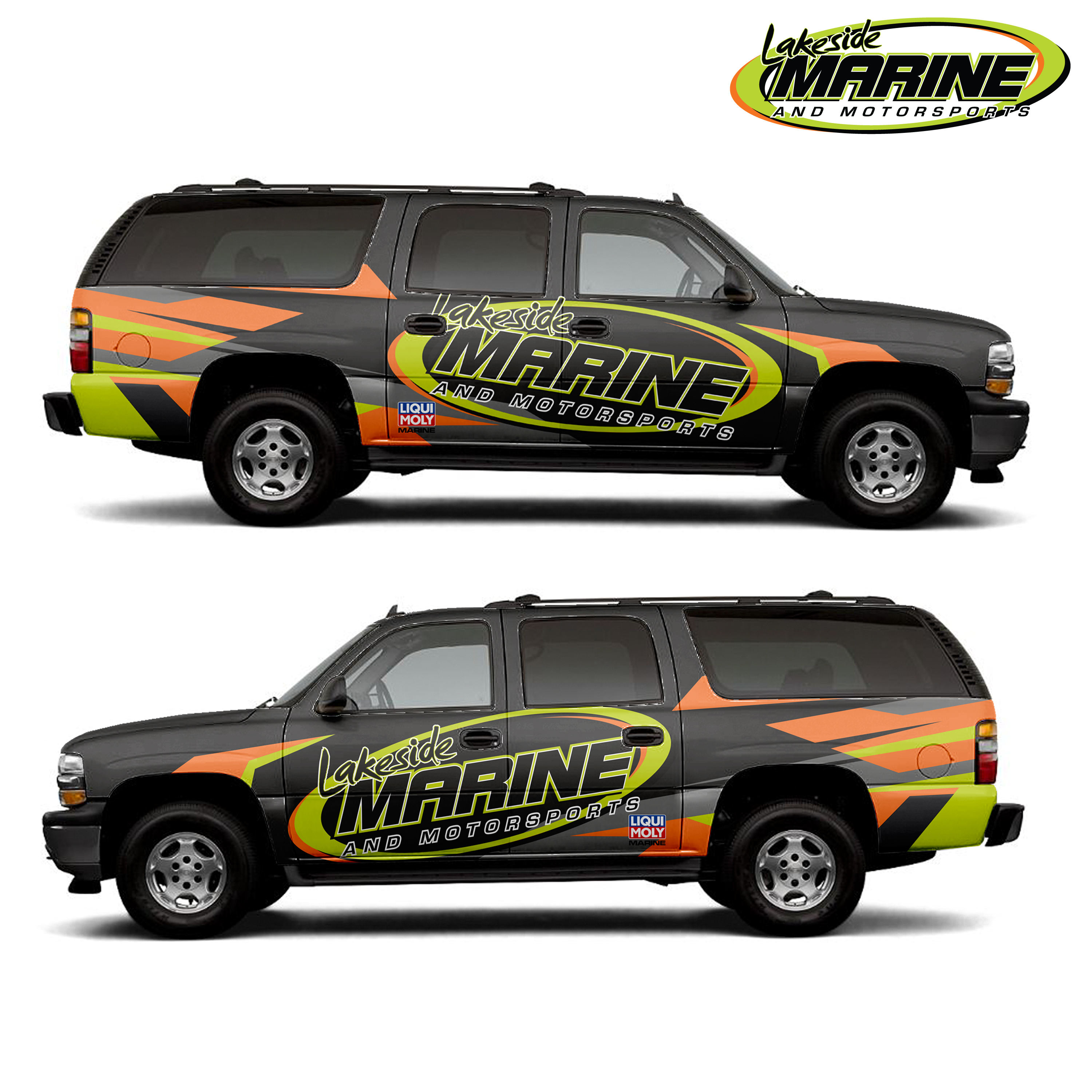Design de Covering de Véhicule par MAKE ME THE WINNER pour Lakeside Marine & Motorsports | Design #26980438