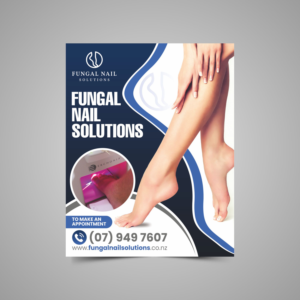 Fungal Nail Solutions Advertisement Sandwich board | Billboard Design by Fat Bat Man