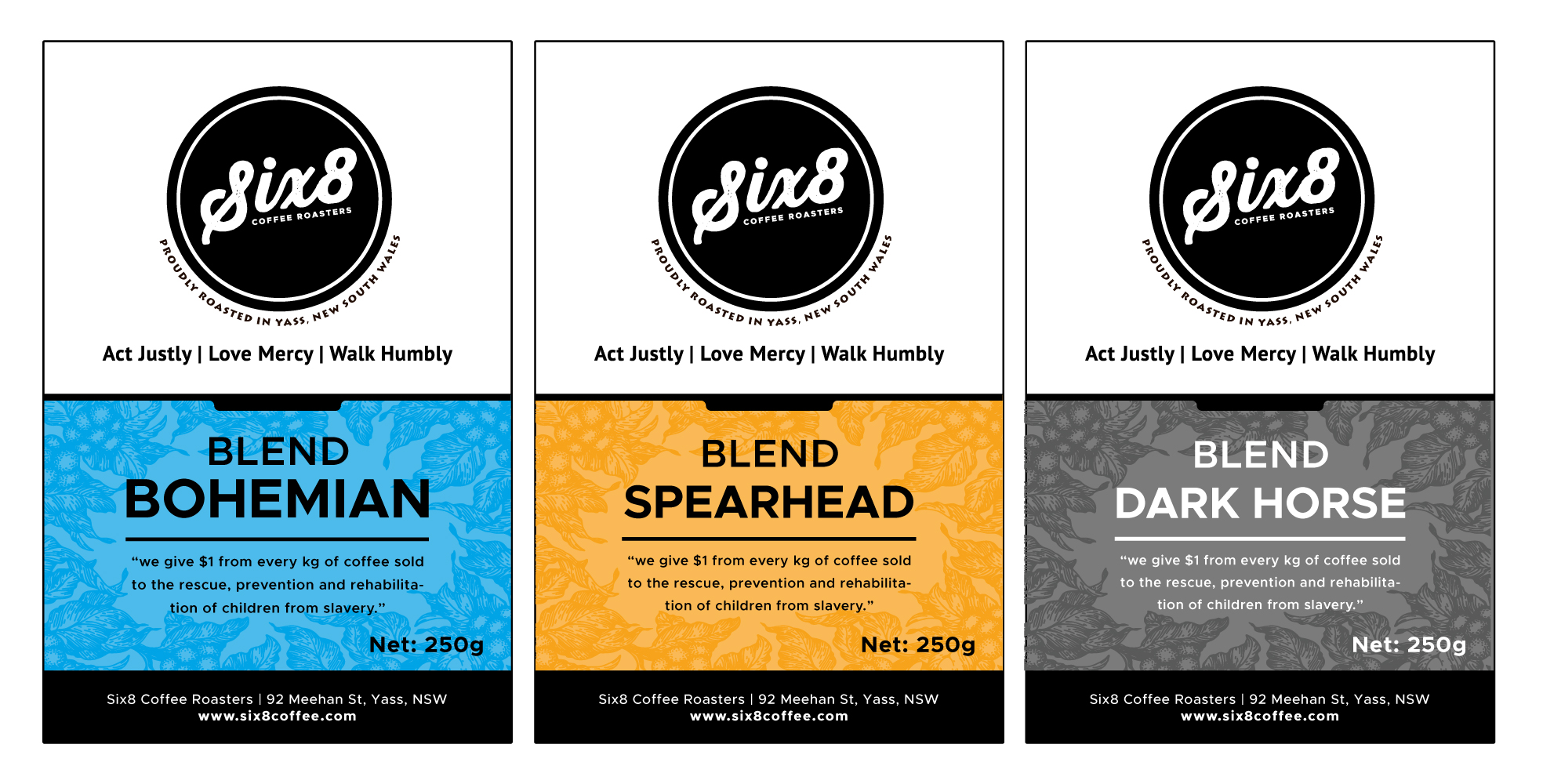 Label Design by White Diary for Six8 Coffee Roasters  | Design #26984287