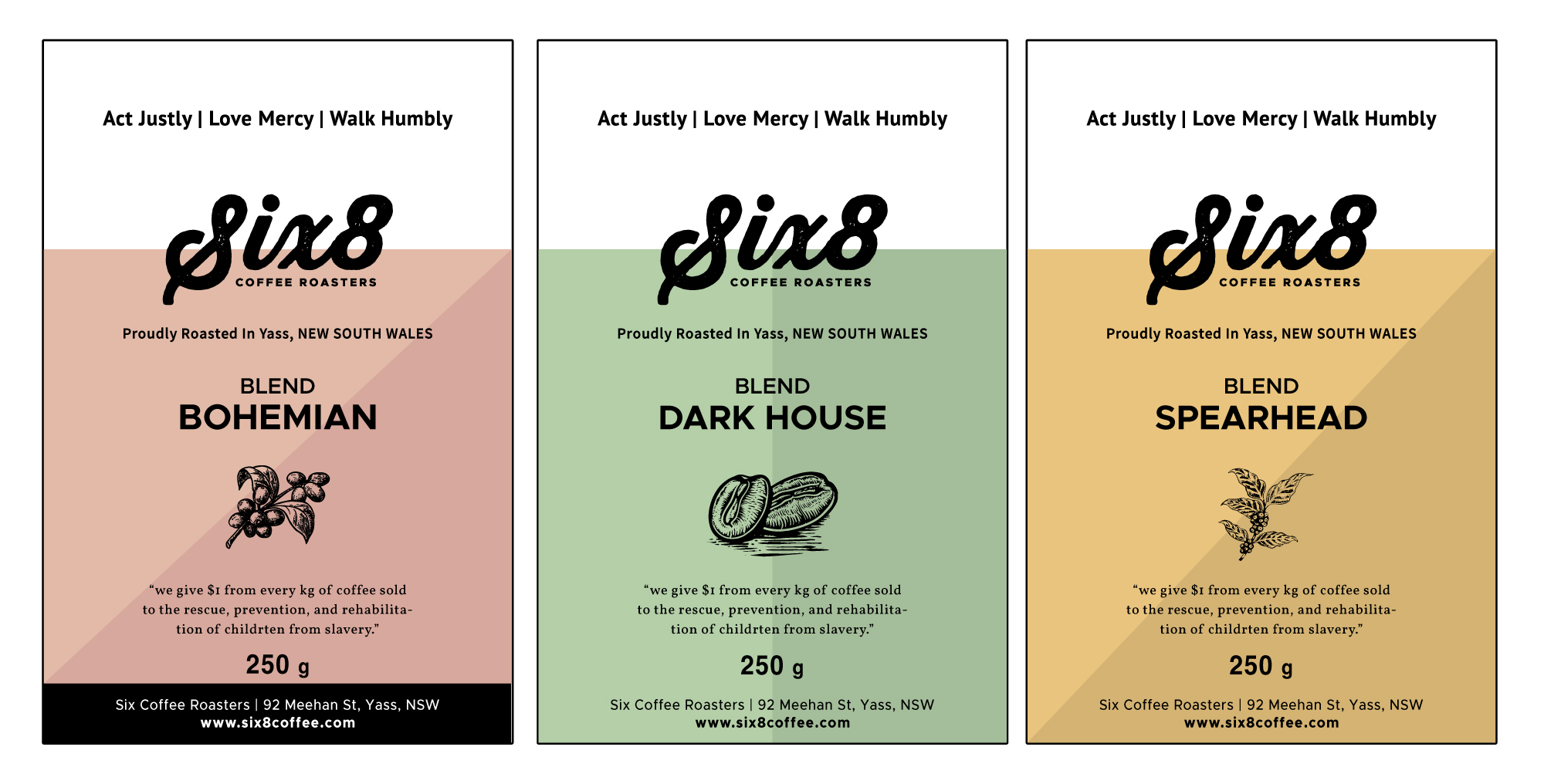 Label Design by White Diary for Six8 Coffee Roasters  | Design #26989532