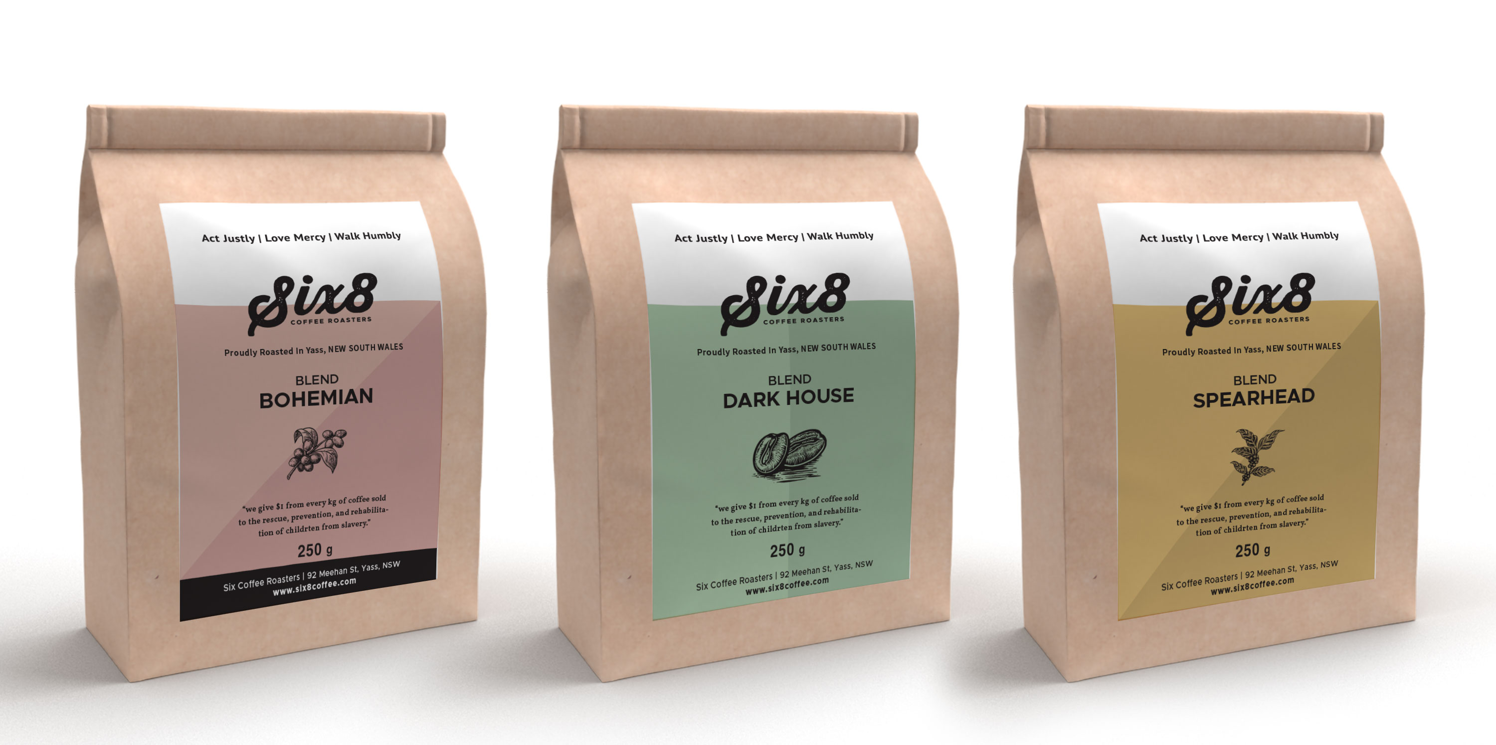 Label Design by White Diary for Six8 Coffee Roasters  | Design #26990599