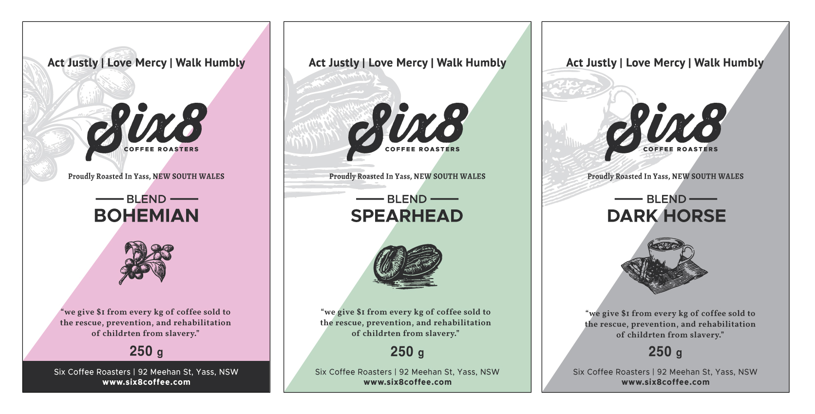 Label Design by White Diary for Six8 Coffee Roasters  | Design #27001297