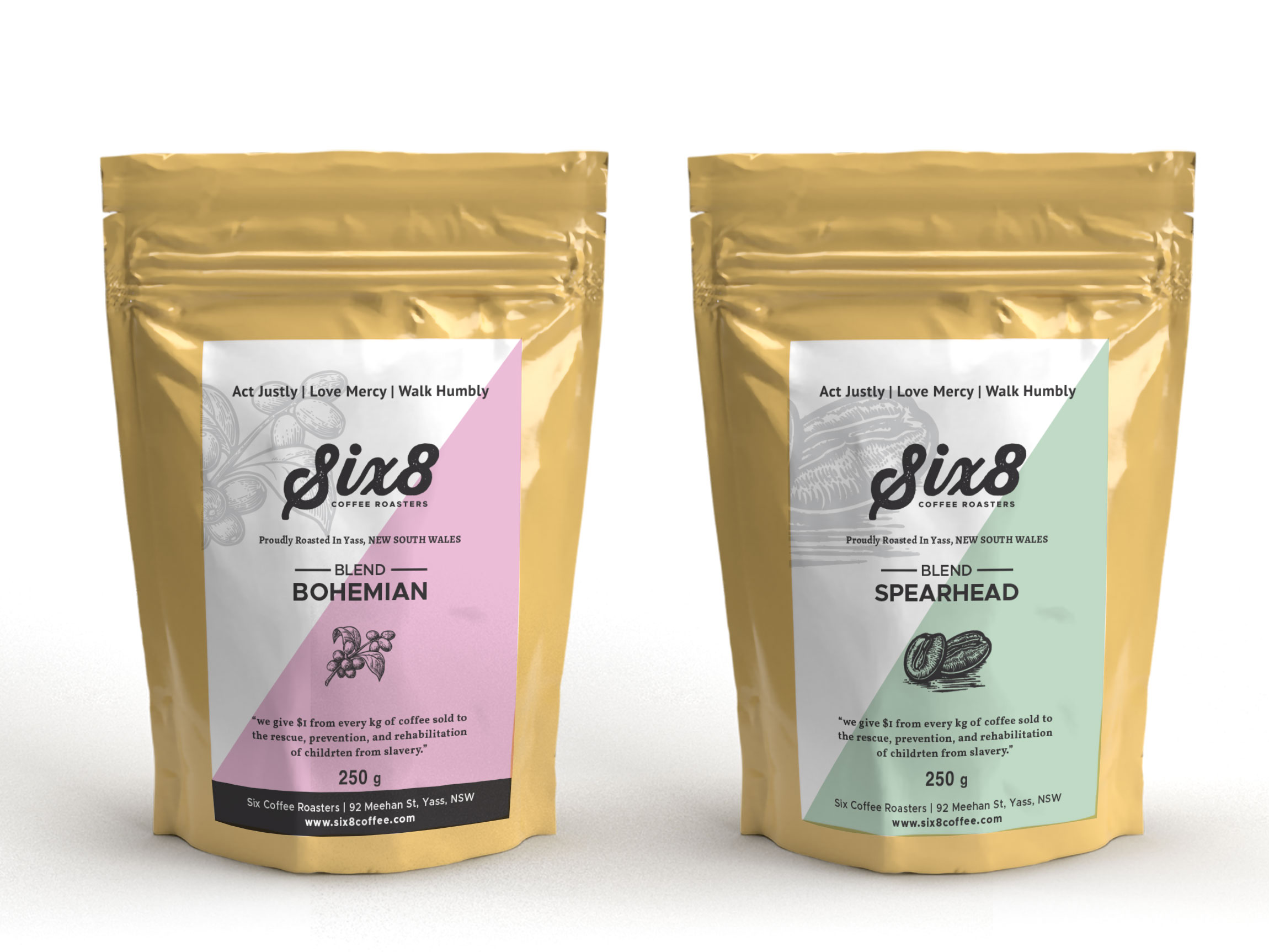 Label Design by White Diary for Six8 Coffee Roasters  | Design #27001737