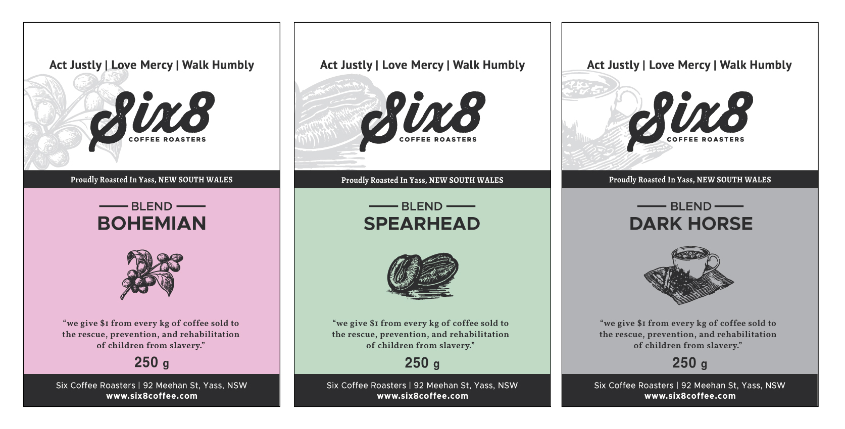 Label Design by White Diary for Six8 Coffee Roasters  | Design #27005985