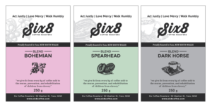 Label Design by White Diary for Six8 Coffee Roasters  | Design: #27005985