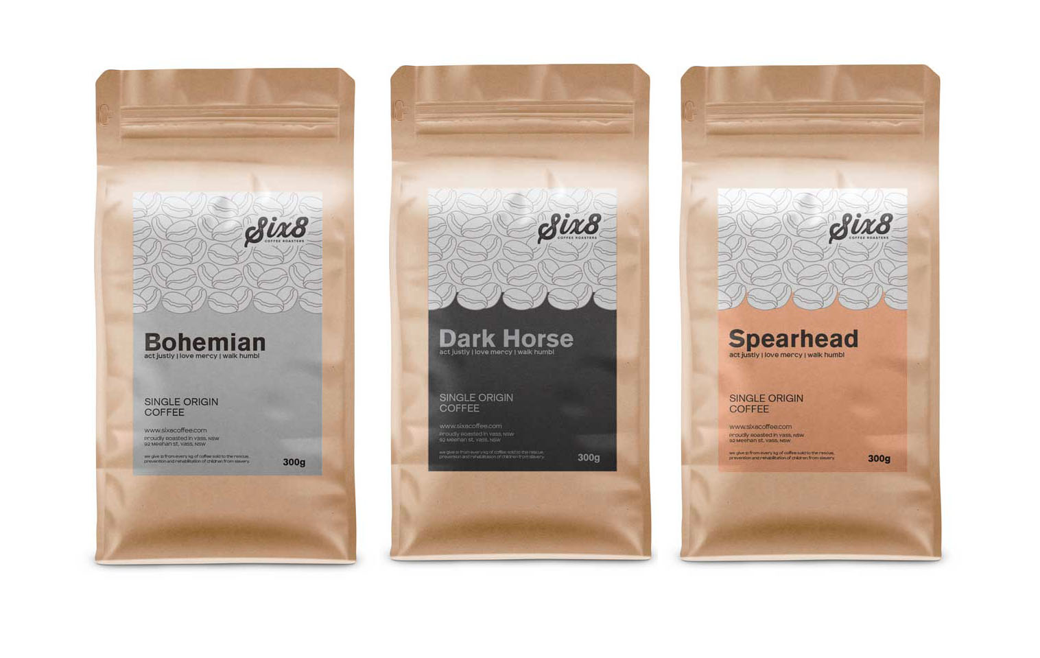 Label Design by Soluciones Creativas for Six8 Coffee Roasters  | Design #27004256