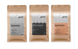 Coffee Pouch Label for Coffee Roaster | Label Design by Soluciones Creativas