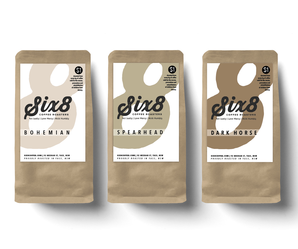 Diseño de Etiqueta por Bittersweet para Six8 Coffee Roasters  | Diseño #26984660