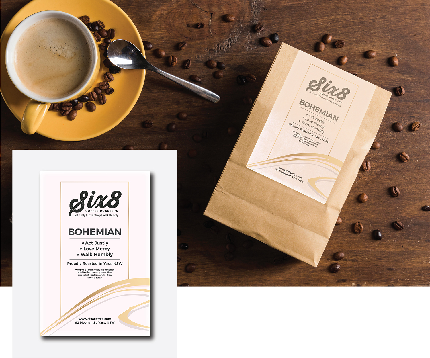 Label Design by Deziners Zone for Six8 Coffee Roasters  | Design #26986449