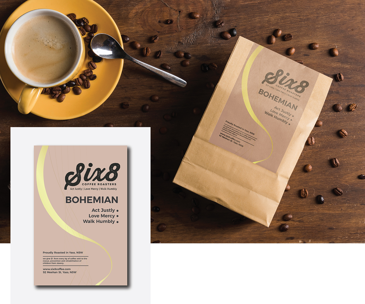 Label Design by Deziners Zone for Six8 Coffee Roasters  | Design #26986451