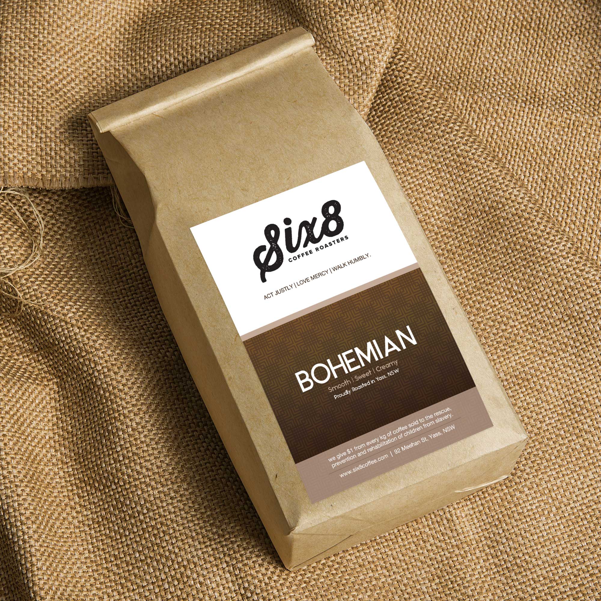 Etikett-Design von falcon.wings für Six8 Coffee Roasters  | Design #27010820