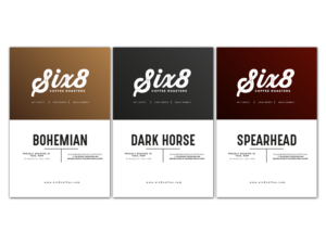 Label Design by davidsantacruz7 for Six8 Coffee Roasters  | Design: #26981691