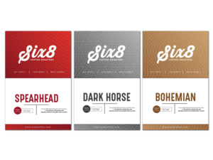 Label Design by davidsantacruz7 for Six8 Coffee Roasters  | Design: #26993097