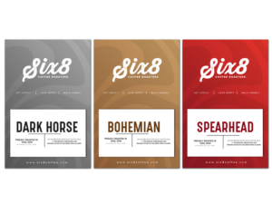 Label Design by davidsantacruz7 for Six8 Coffee Roasters  | Design: #26993264