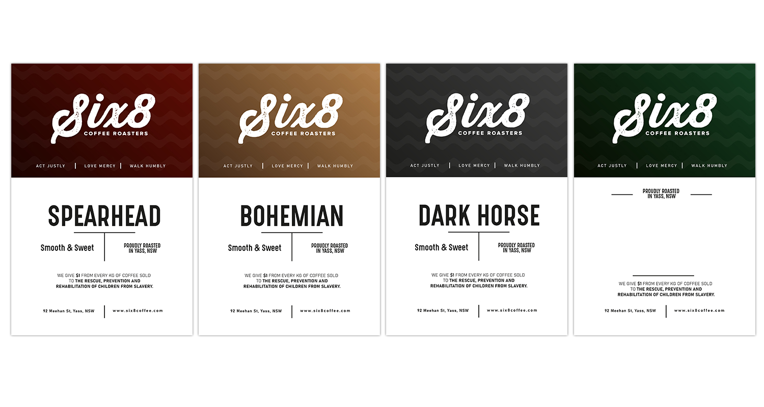 Etikett-Design von davidsantacruz7 für Six8 Coffee Roasters  | Design #27010898