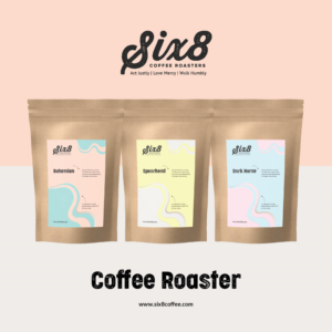 Coffee Pouch Label for Coffee Roaster | Label Design by Lee @ LoleepopDesign