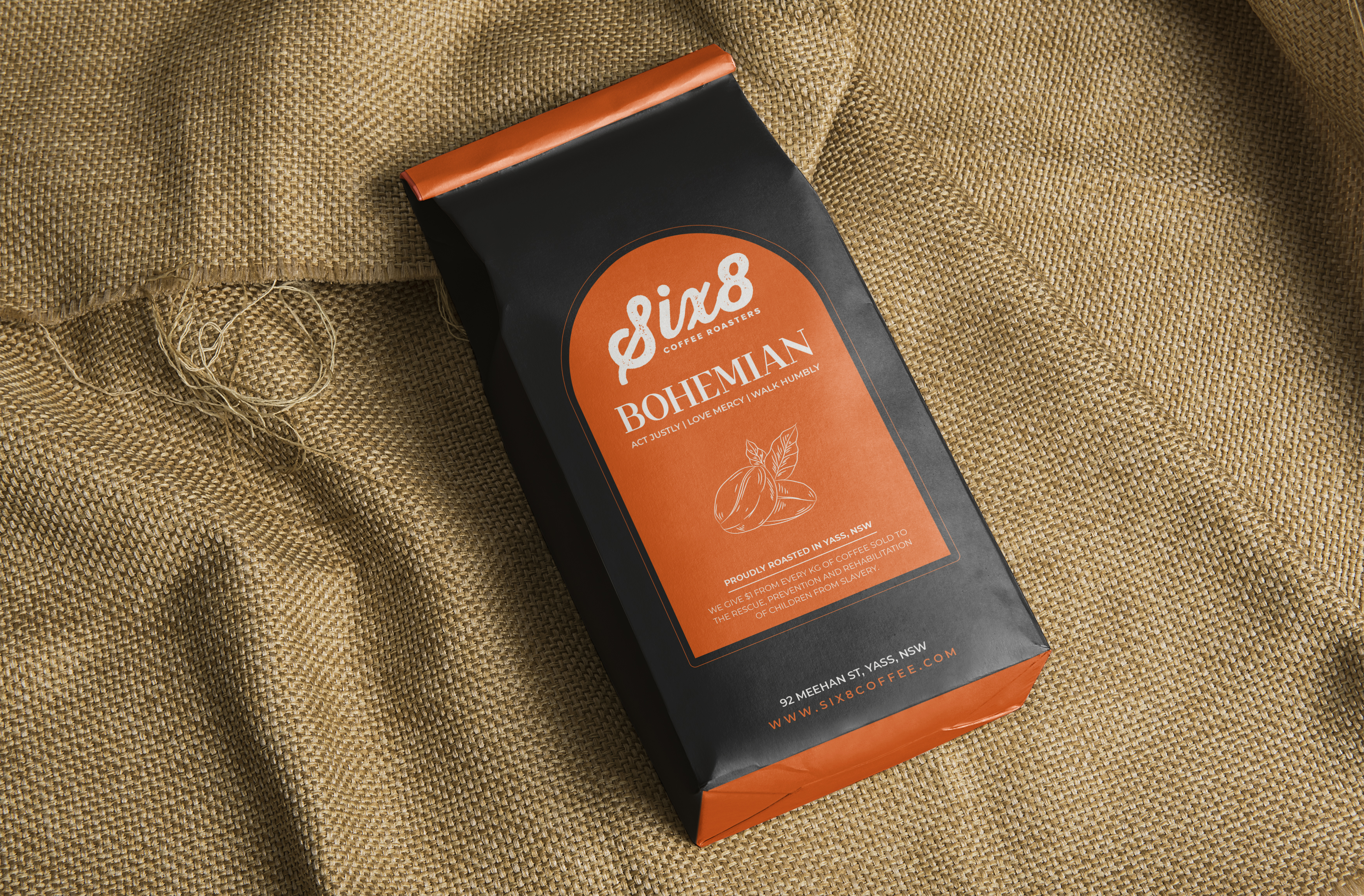 Label Design by Artandstuffbyshree for Six8 Coffee Roasters  | Design #27003939