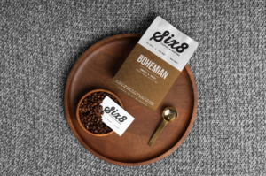 Label Design by Artandstuffbyshree for Six8 Coffee Roasters  | Design: #27011304