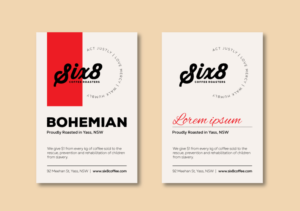 Coffee Pouch Label for Coffee Roaster | Label Design by G.Krastinkova