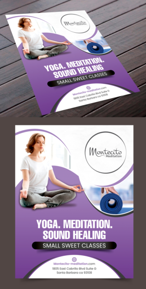 Montecito Meditation | Flyer Design by Fat Bat Man