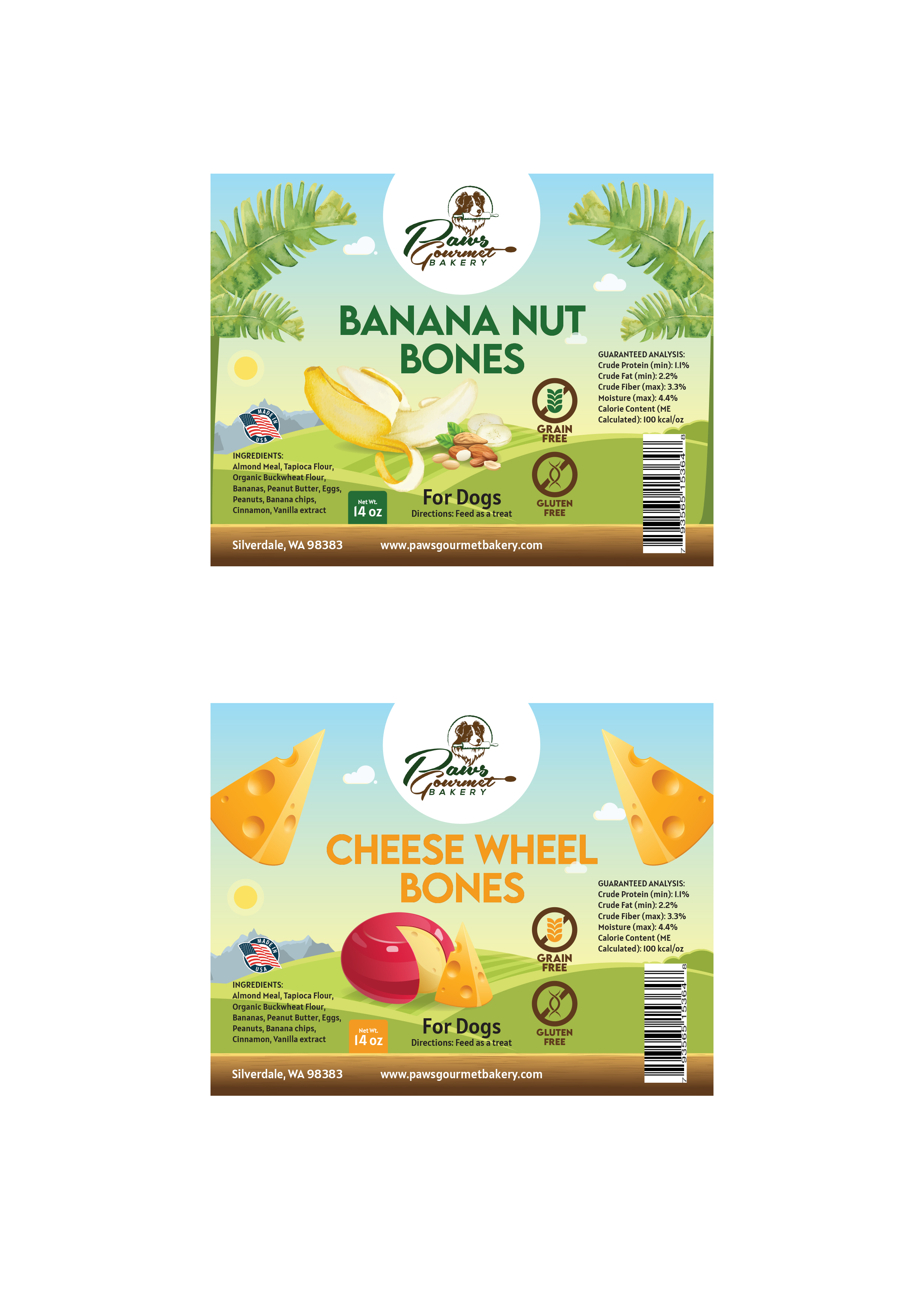 Label Design by Jekdesigns for Paws Gourmet Bakery | Design #27005451