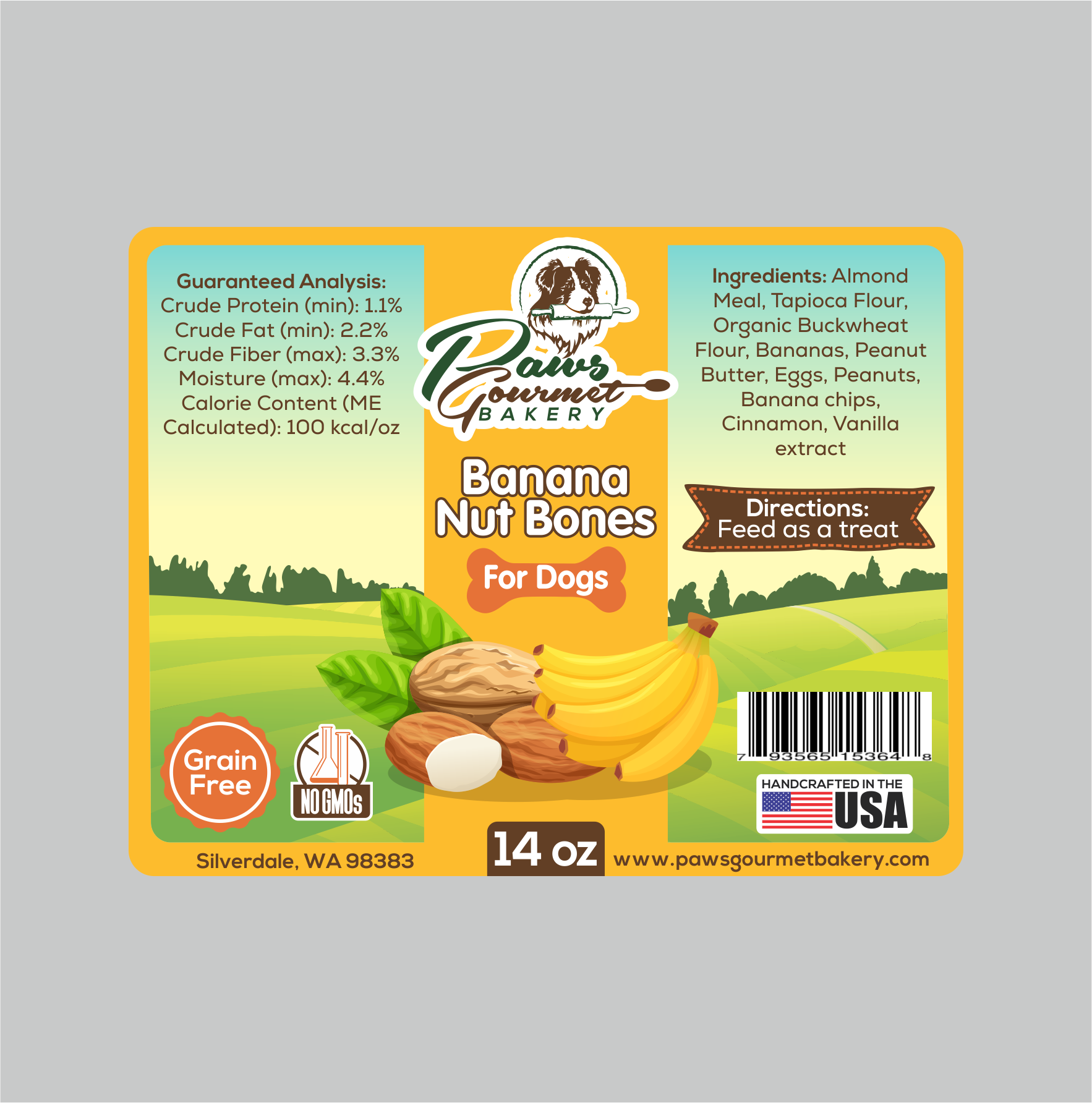 Label Design by Jose Loaiza for Paws Gourmet Bakery | Design #27008354