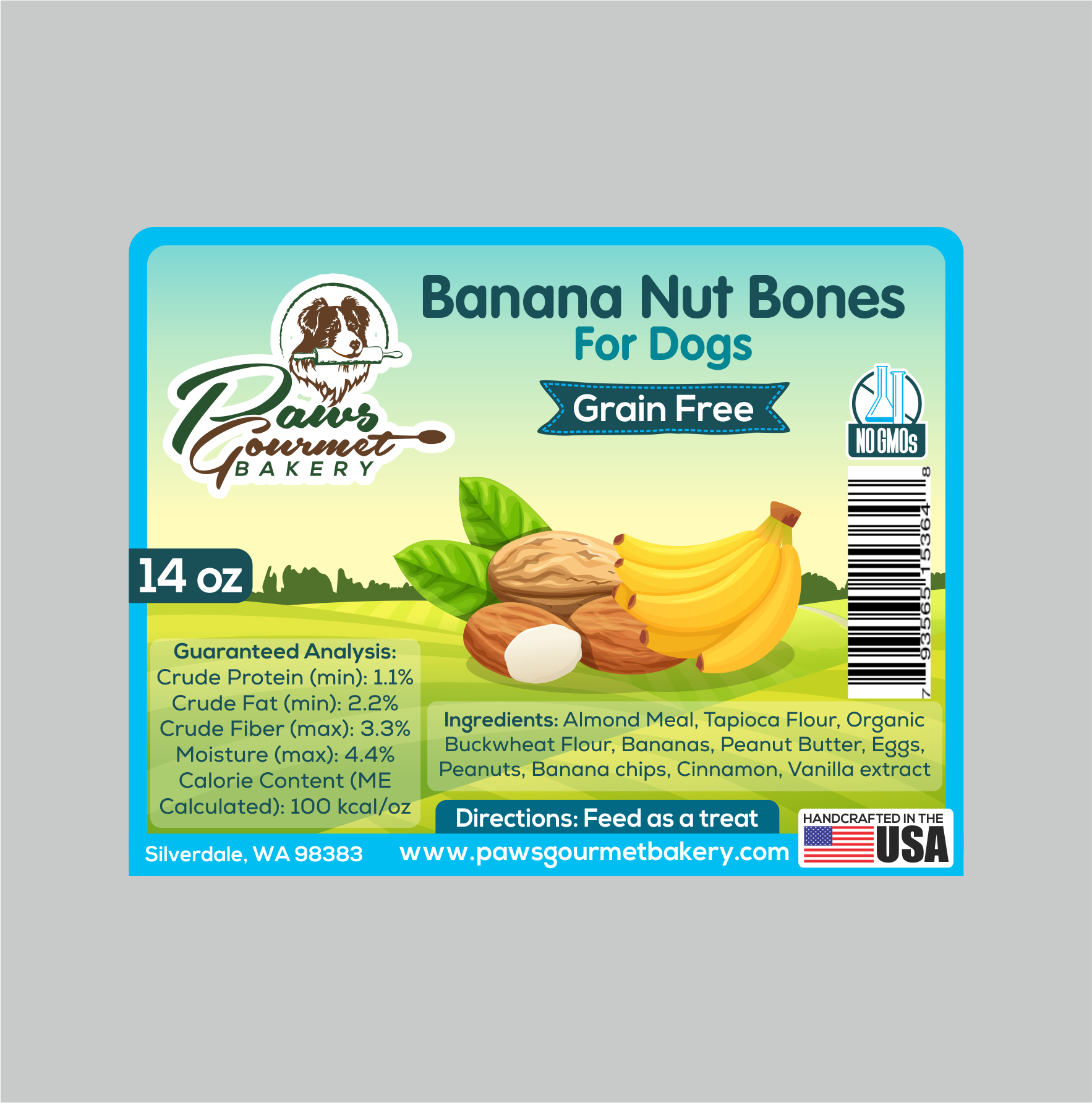 Label Design by Jose Loaiza for Paws Gourmet Bakery | Design #27008359