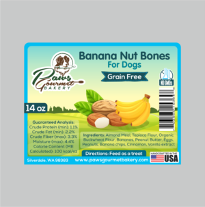 Label Design by Jose Loaiza for Paws Gourmet Bakery | Design: #27008359