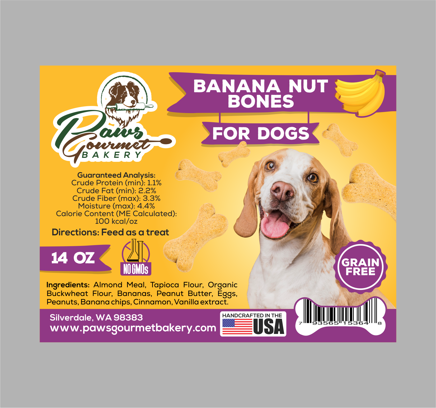 Label Design by Jose Loaiza for Paws Gourmet Bakery | Design #27023346