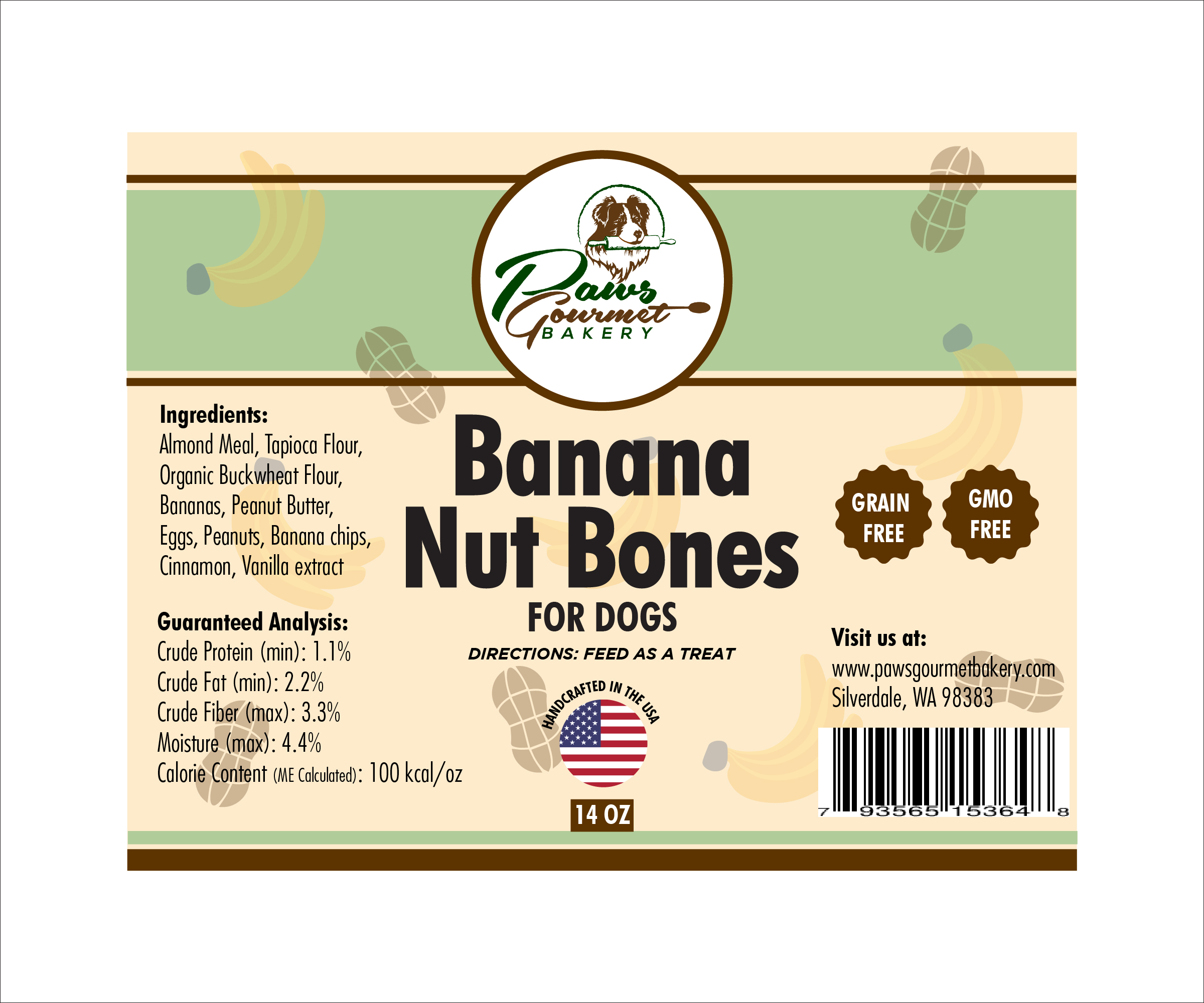Label Design by GAJRAJSINGH for Paws Gourmet Bakery | Design #27009832