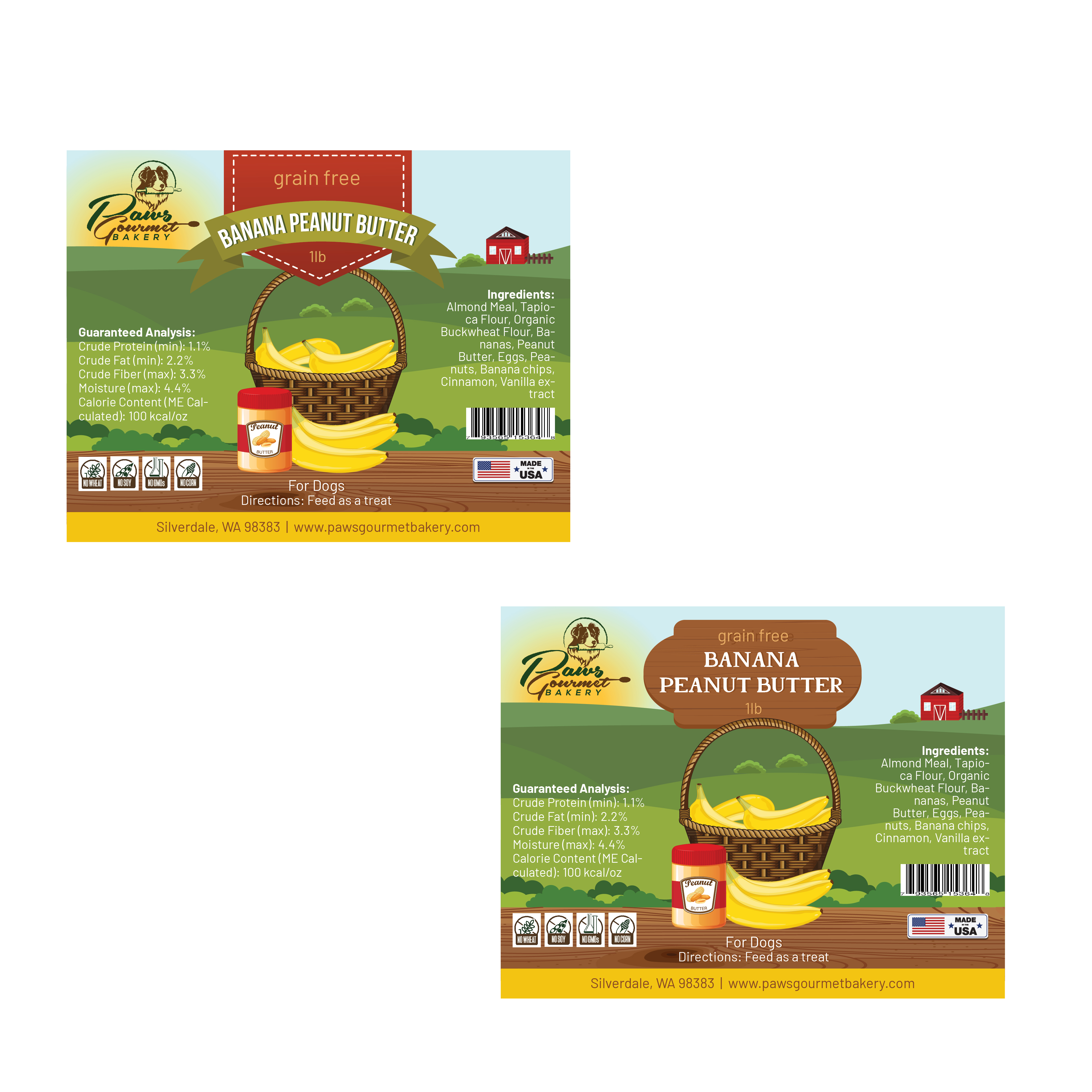 Label Design by eayeri for Paws Gourmet Bakery | Design #26986807