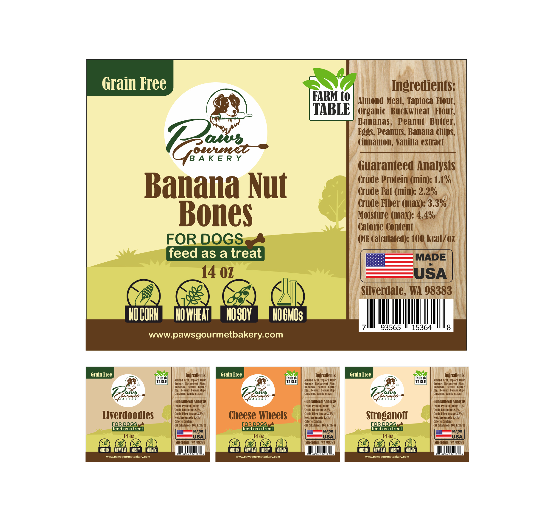 Label Design by Polina_pro for Paws Gourmet Bakery | Design #27001127