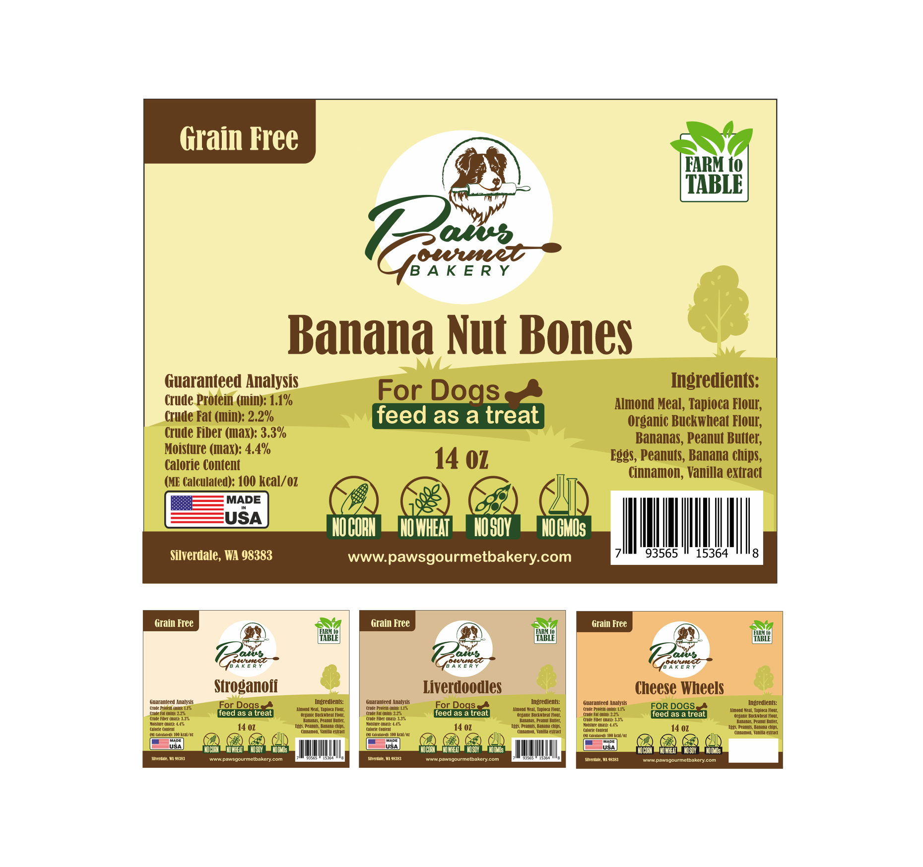 Design Étiquette par Polina_pro pour Paws Gourmet Bakery | Design #27001128