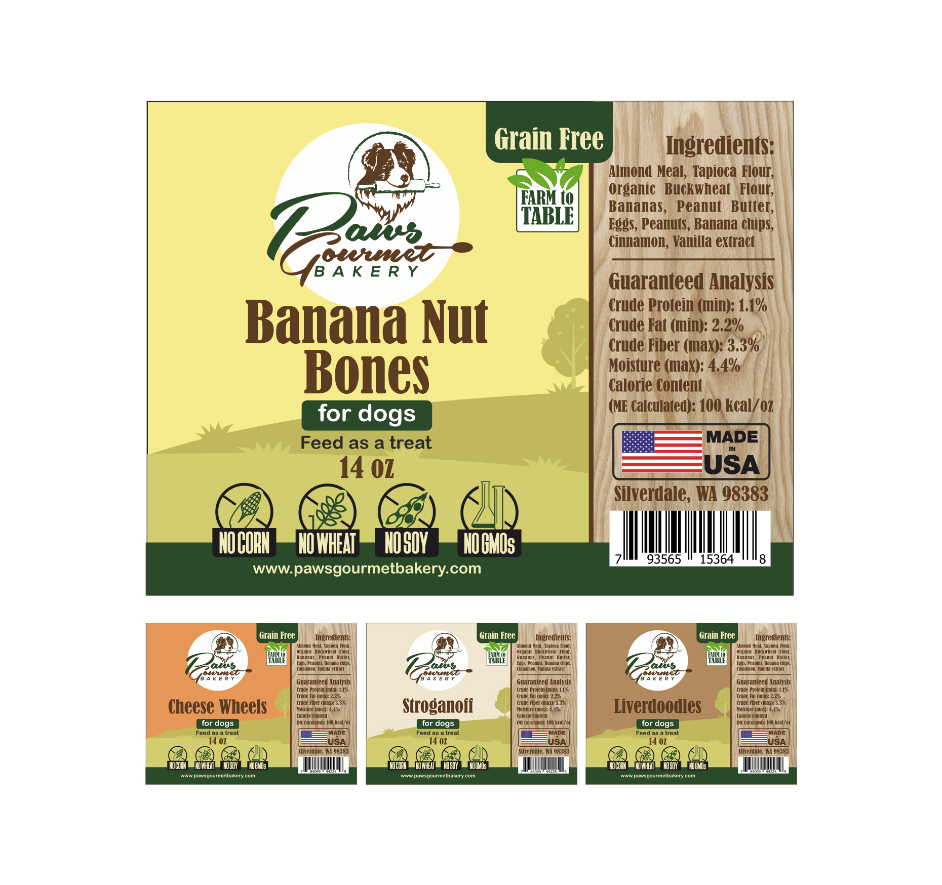 Design Étiquette par Polina_pro pour Paws Gourmet Bakery | Design #27001129