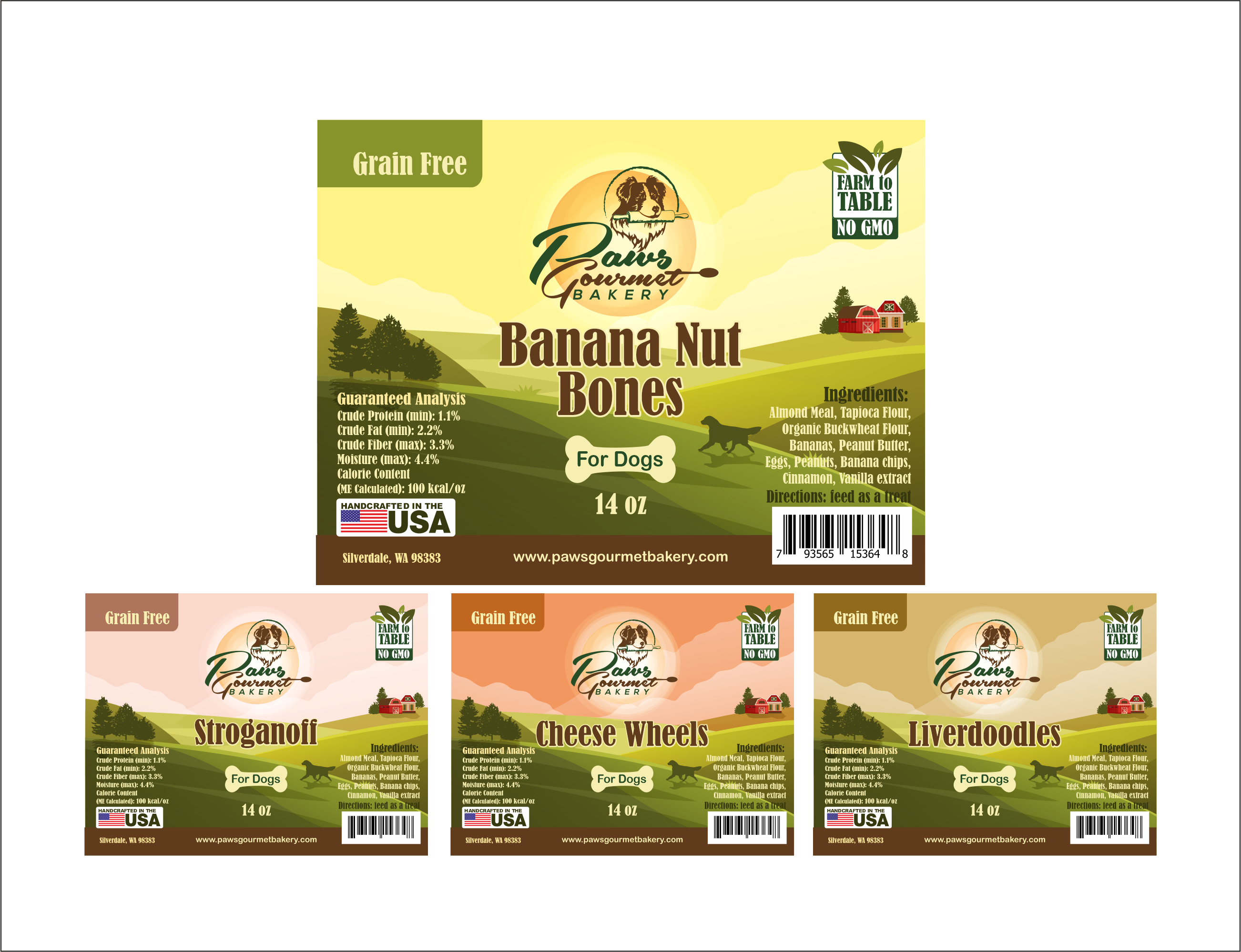 Label Design by Polina_pro for Paws Gourmet Bakery | Design #27040680