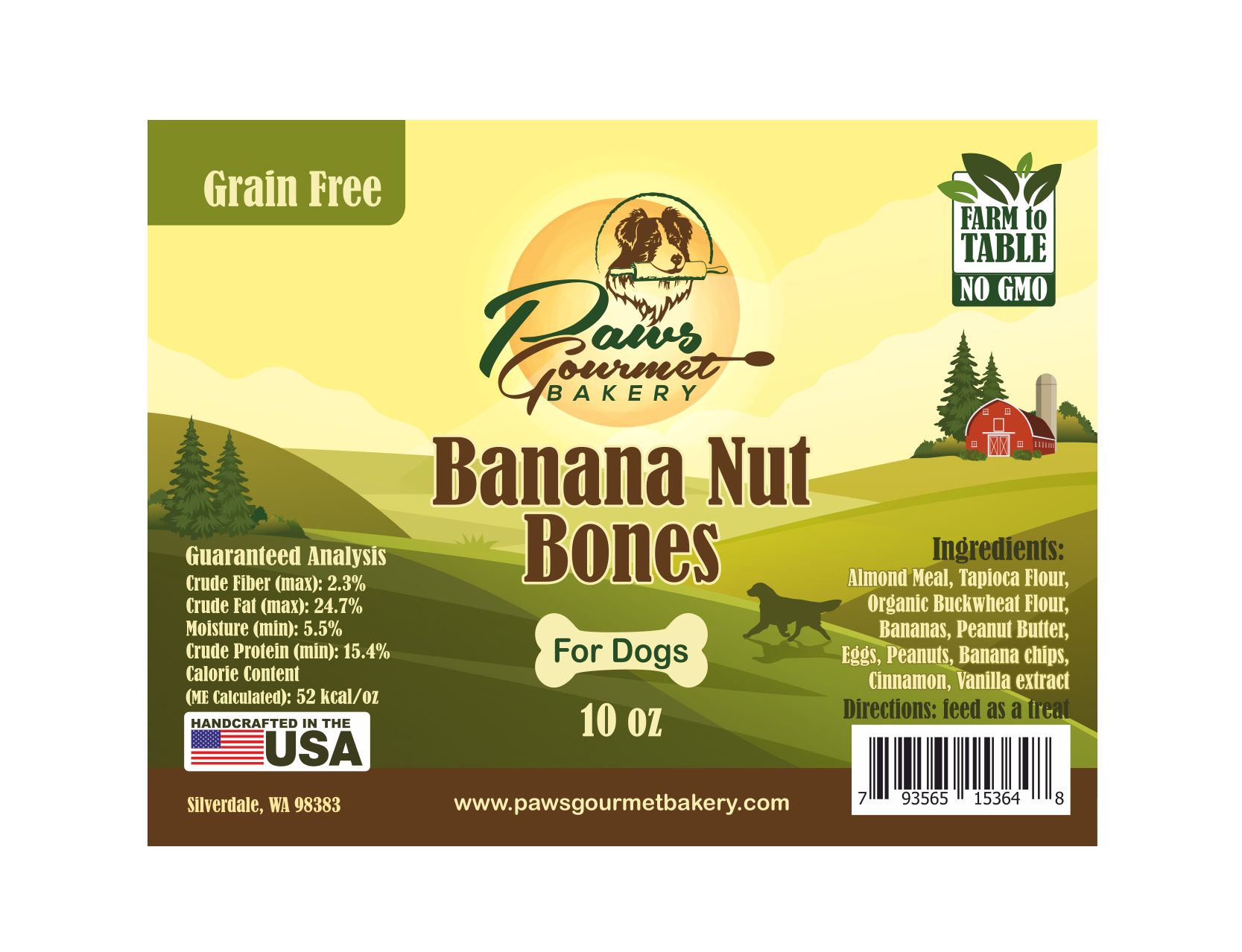 Diseño de Etiqueta por Polina_pro para Paws Gourmet Bakery | Diseño #27086317